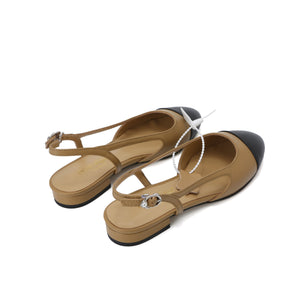 Chic Serenity Genuine Lambskin Strap Flats by Nostalgia Fashion New York