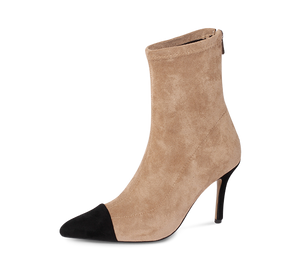 Two Tone Ankle Boots - Kaitlyn Pan Shoes