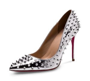 Spikes Pink Sole High Heel Pumps - Kaitlyn Pan Shoes