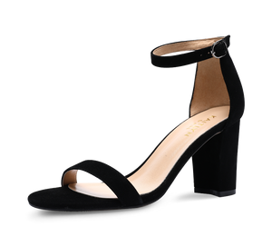 Heather Block High Heel Sandals - Final Sale - Kaitlyn Pan Shoes