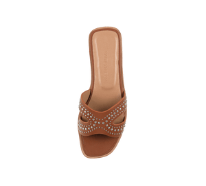 Ceres Cut Out Genuine Leather Slippers - Kaitlyn Pan Shoes