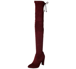 Pamela Slim Fit Over The Knee High Heel Boots - Kaitlyn Pan Shoes