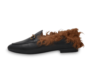 Tamara Buckled Loafers with Fur - Kaitlyn Pan Shoes