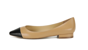 Natalia Two Toned Flats - Kaitlyn Pan Shoes