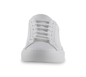 Leather White Sneakers - Kaitlyn Pan Shoes