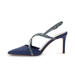 Two Tone High Heel Slingbacks - Kaitlyn Pan Shoes